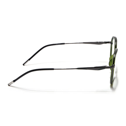 Eyejack Green & Grey Round Eyeglasses for Men & Women (2502FCL1552-C6)