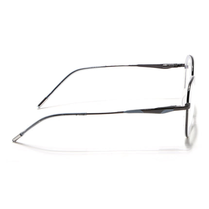 Eyejack Transparent & Grey Round Eyeglasses for Men & Women (2502FCL1555-C9)
