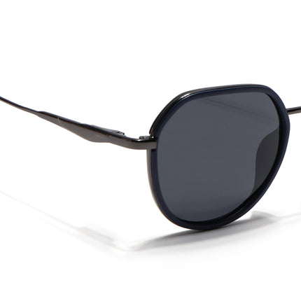 Eyejack Blue & Grey Round Polarized Sunglasses for Men & Women (2502PCL1471)