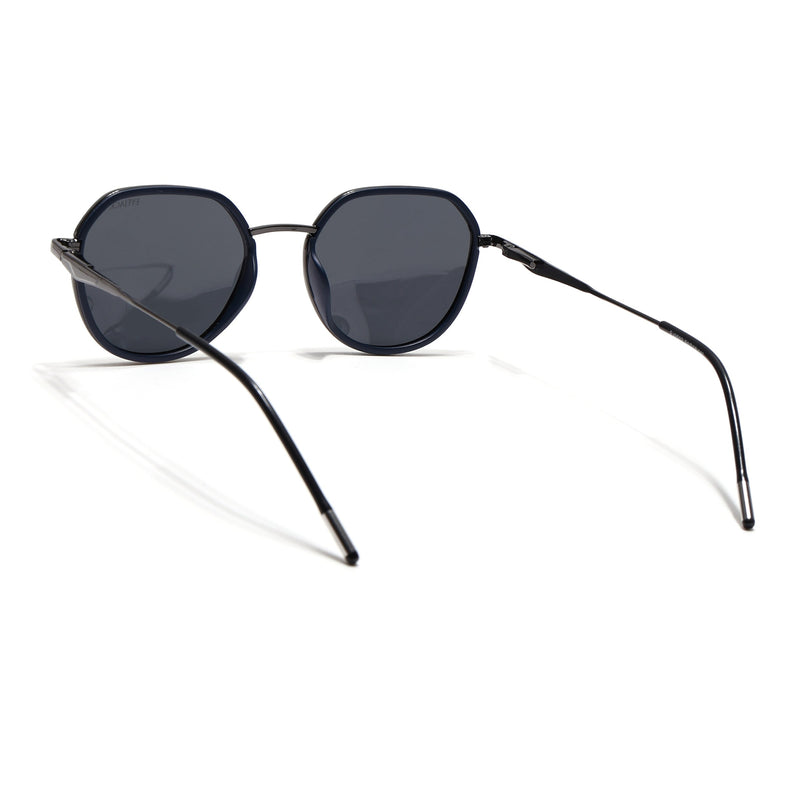 Eyejack Blue & Grey Round Polarized Sunglasses for Men & Women (2502PCL1471)