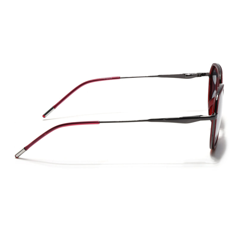 Eyejack Red & Grey Round Polarized Sunglasses for Men & Women (2502PCL1472)