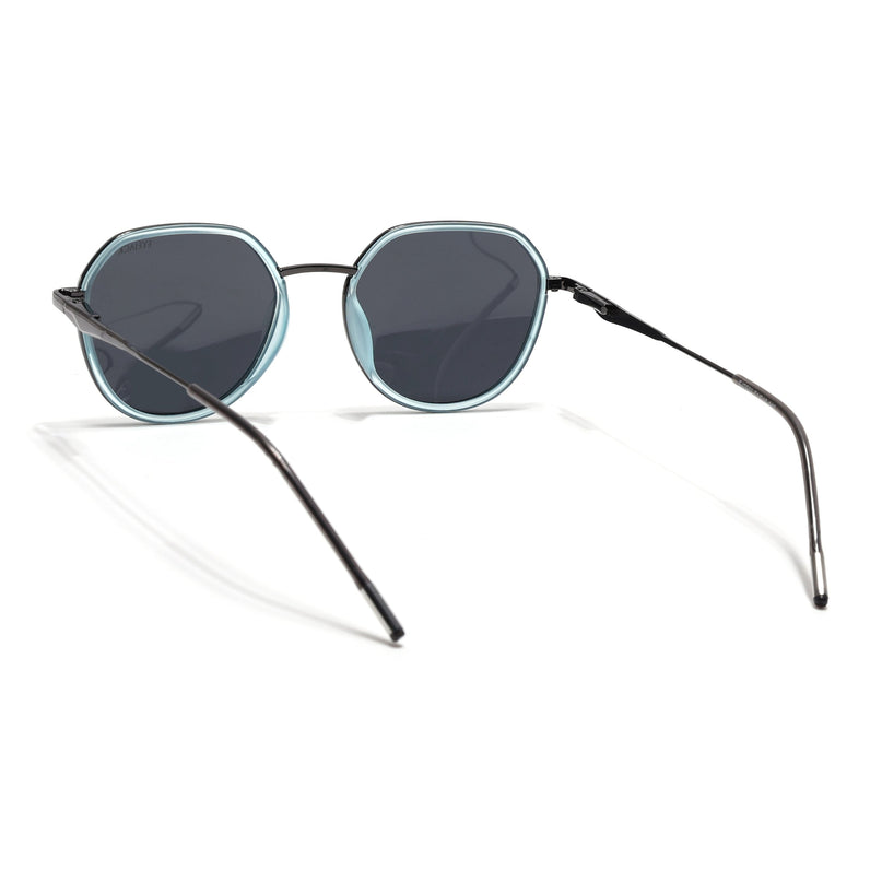 Eyejack Sky Blue & Grey Round Polarized Sunglasses for Men & Women (2502PCL1473)