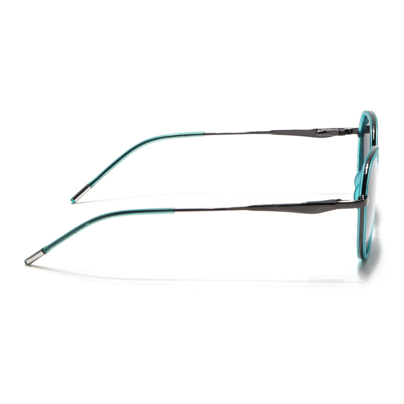 Eyejack Sea Green & Grey Round Polarized Sunglasses for Men & Women (2502PCL1474)