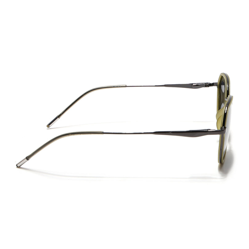 Eyejack Light Green & Grey Round Polarized Sunglasses for Men & Women (2502PCL1476)