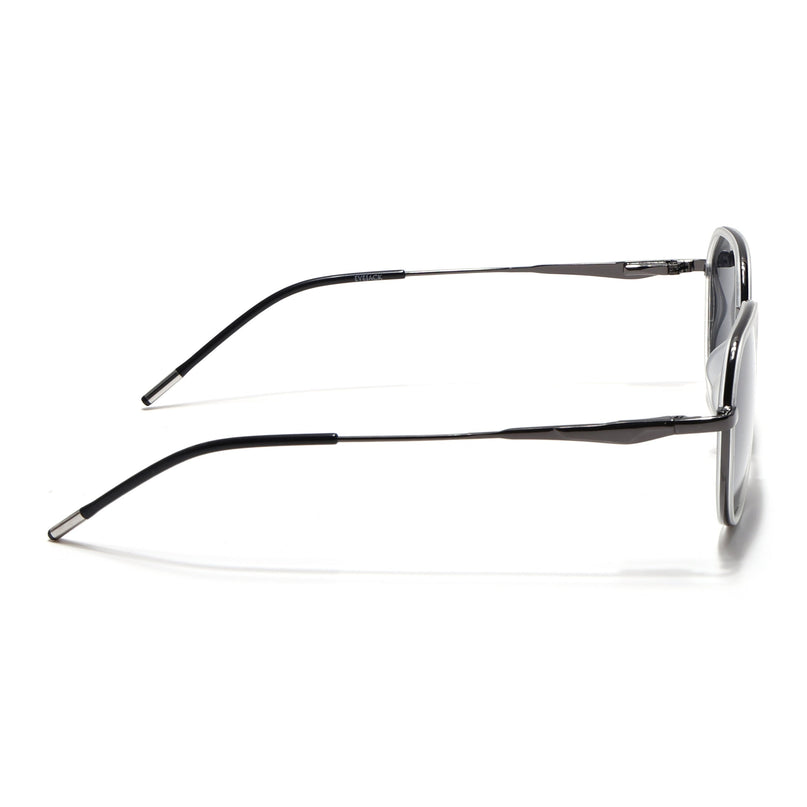 Eyejack Transparent & Grey Round Polarized Sunglasses for Men & Women (2502PCL1478)