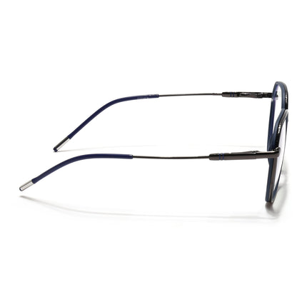 Eyejack Blue & Grey Hexagonal Eyeglasses for Men & Women (2503FCL1558-C2)