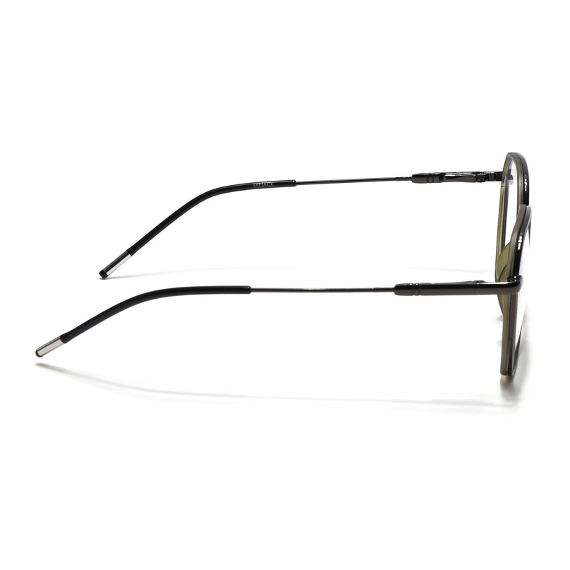 Eyejack Green & Grey Hexagonal Eyeglasses for Men & Women (2503FCL1562-C6)