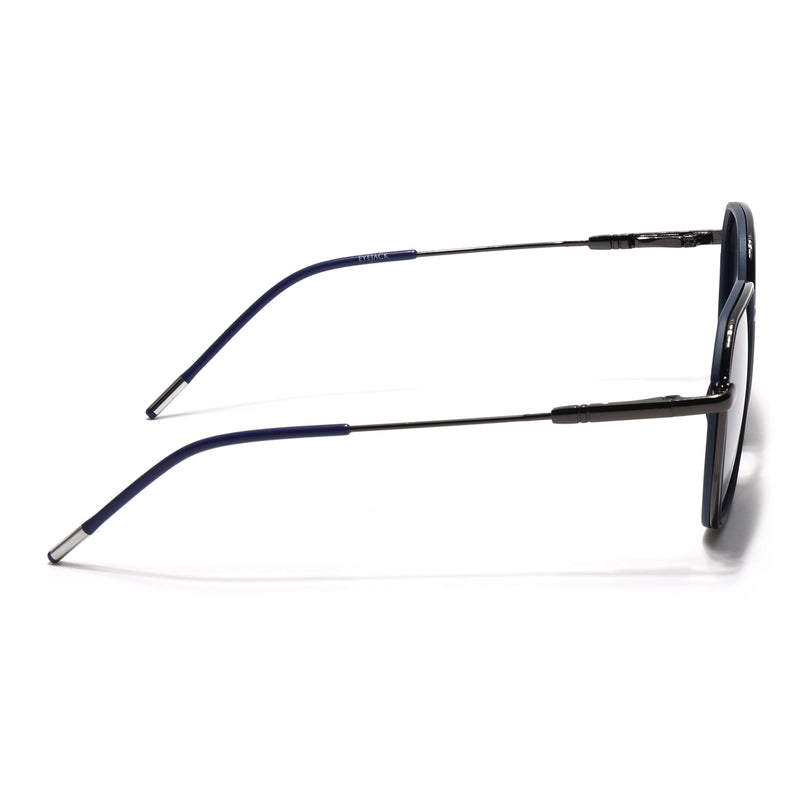 Eyejack Blue & Grey Hexagonal Polarized Sunglasses for Men & Women (2503PCL1480)