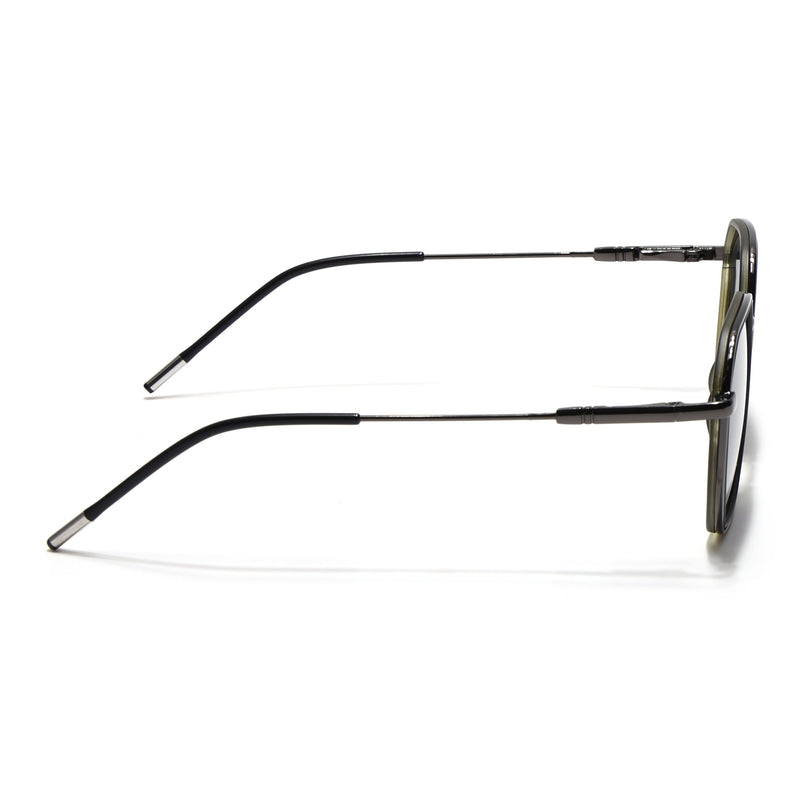 Eyejack Olive & Grey Hexagonal Polarized Sunglasses for Men & Women (2503PCL1486)