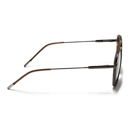 Eyejack Demi Brown & Grey Hexagonal Polarized Sunglasses for Men & Women (2503PCL1488)