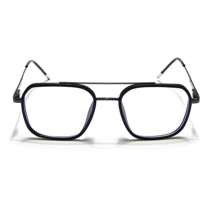 Eyejack Black & Grey Wayfarer Eyeglasses for Men & Women (2504FCL1567-C1)