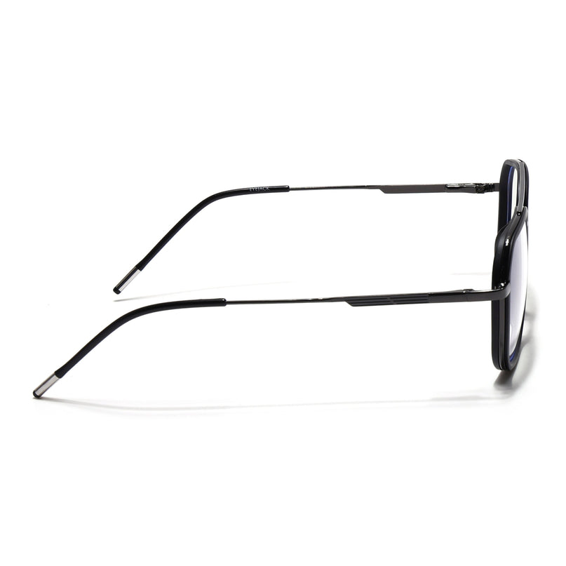 Eyejack Black & Grey Wayfarer Eyeglasses for Men & Women (2504FCL1567-C1)