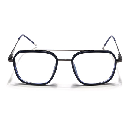 Eyejack Blue & Grey Wayfarer Eyeglasses for Men & Women (2504FCL1568-C2)