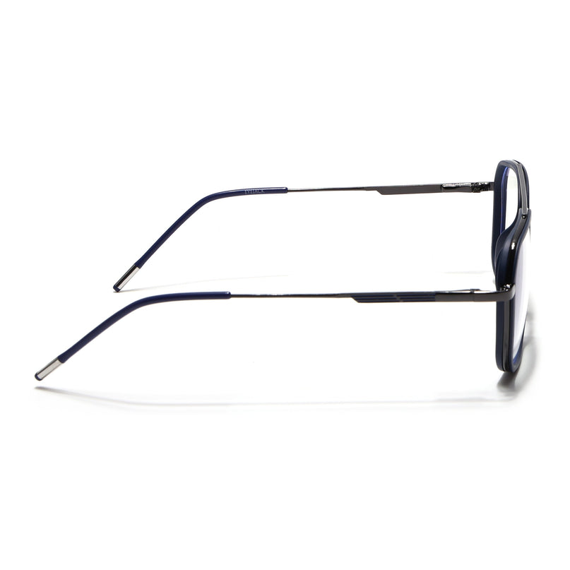Eyejack Blue & Grey Wayfarer Eyeglasses for Men & Women (2504FCL1568-C2)