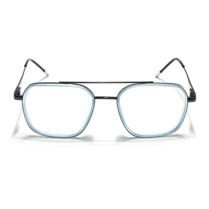 Eyejack Sky Blue & Grey Wayfarer Eyeglasses for Men & Women (2504FCL1570-C4)