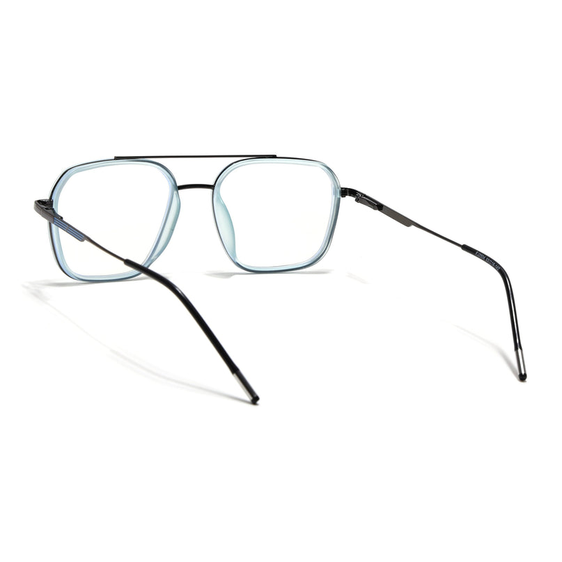 Eyejack Sky Blue & Grey Wayfarer Eyeglasses for Men & Women (2504FCL1570-C4)