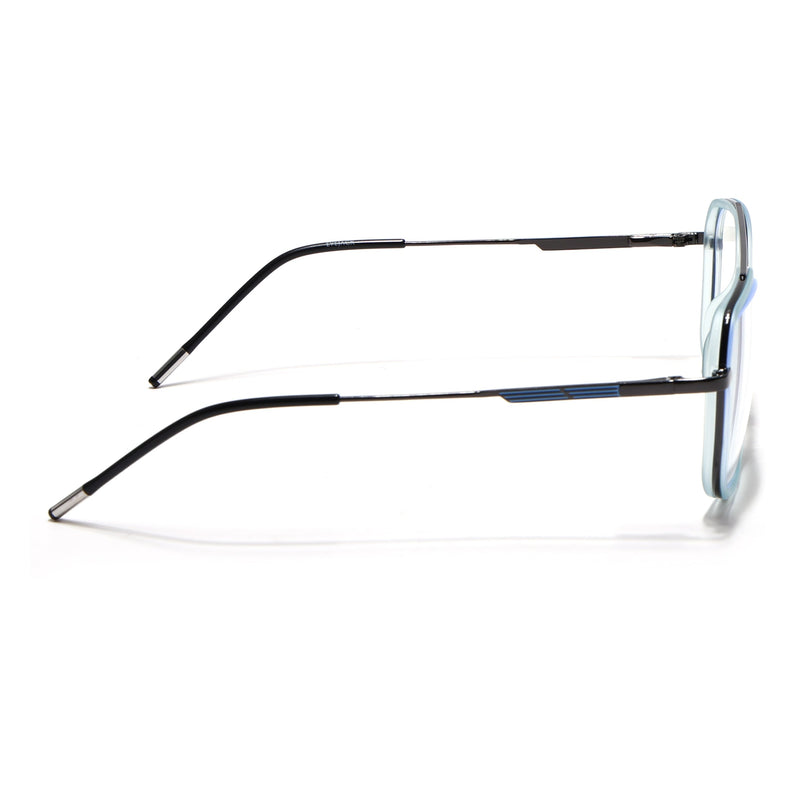 Eyejack Sky Blue & Grey Wayfarer Eyeglasses for Men & Women (2504FCL1570-C4)