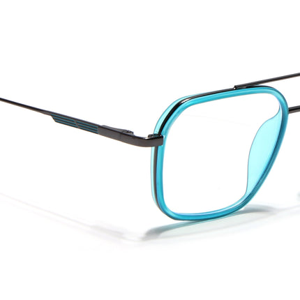 Eyejack Sea Green & Grey Wayfarer Eyeglasses for Men & Women (2504FCL1571-C5)