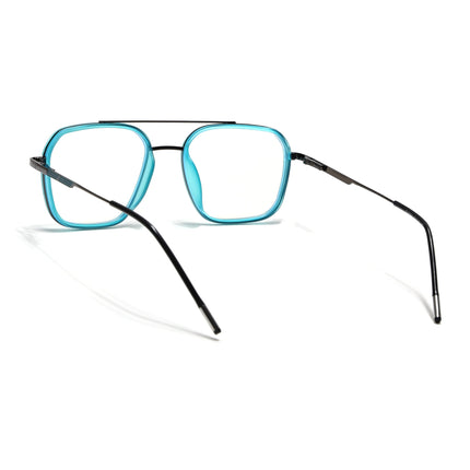 Eyejack Sea Green & Grey Wayfarer Eyeglasses for Men & Women (2504FCL1571-C5)