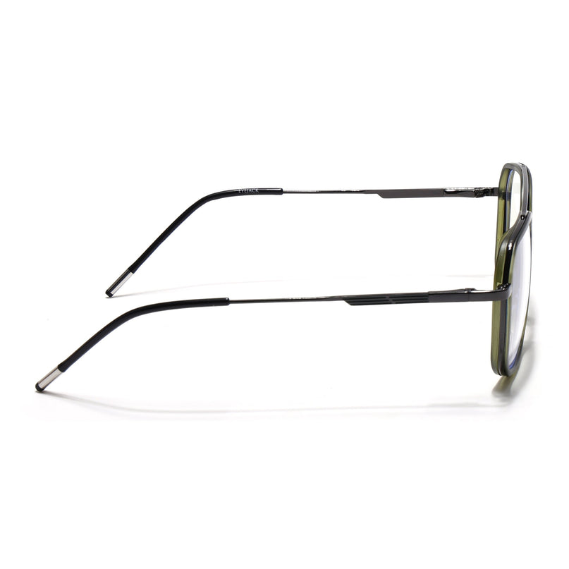 Eyejack Green & Grey Wayfarer Eyeglasses for Men & Women (2504FCL1572-C6)
