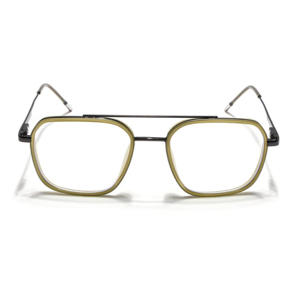 Eyejack Light Green & Grey Wayfarer Eyeglasses for Men & Women (2504FCL1573-C7)