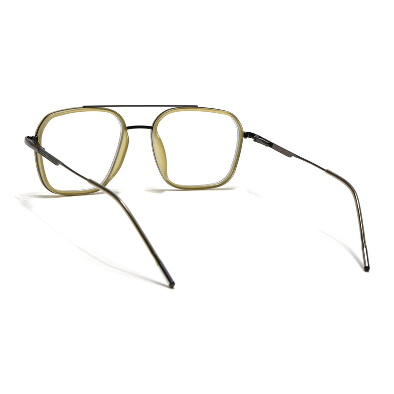 Eyejack Light Green & Grey Wayfarer Eyeglasses for Men & Women (2504FCL1573-C7)
