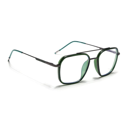 Eyejack Olive & Grey Wayfarer Eyeglasses for Men & Women (2504FCL1574-C8)