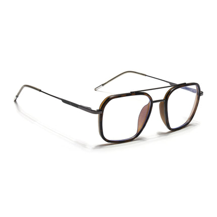 Eyejack Demi Brown & Grey Wayfarer Eyeglasses for Men & Women (2504FCL1576-C10)