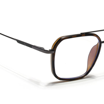 Eyejack Demi Brown & Grey Wayfarer Eyeglasses for Men & Women (2504FCL1576-C10)
