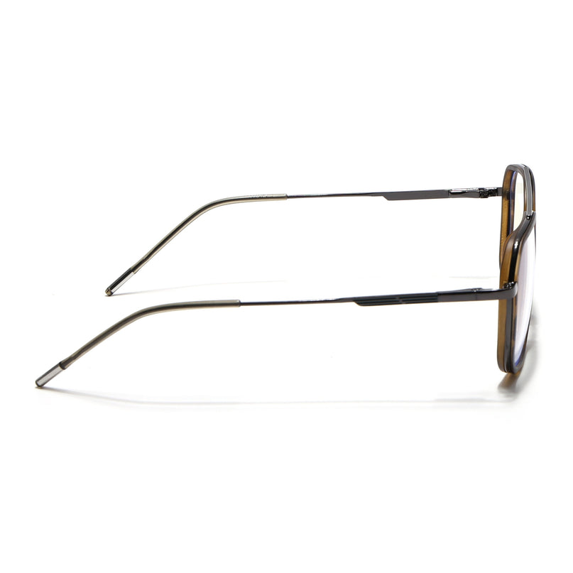 Eyejack Demi Brown & Grey Wayfarer Eyeglasses for Men & Women (2504FCL1576-C10)