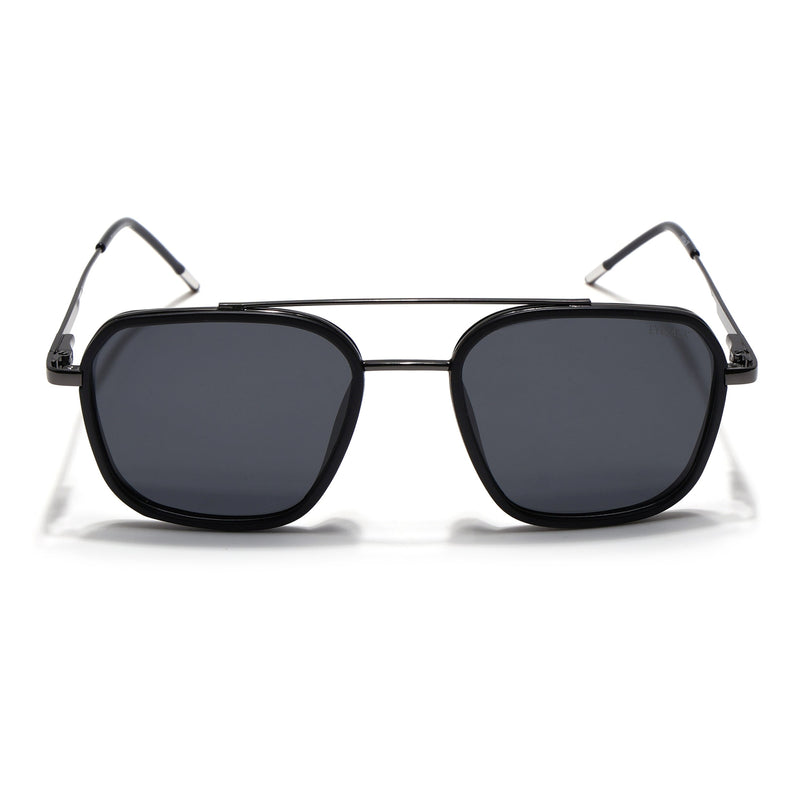 Eyejack Black & Grey Wayfarer Polarized Sunglasses for Men & Women (2504PCL1489)