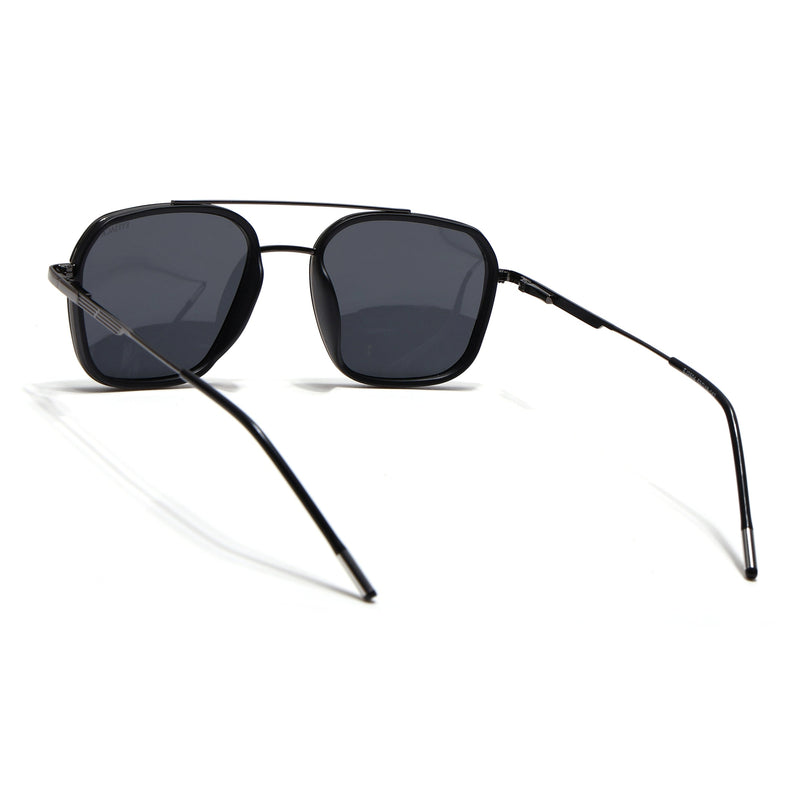 Eyejack Black & Grey Wayfarer Polarized Sunglasses for Men & Women (2504PCL1489)
