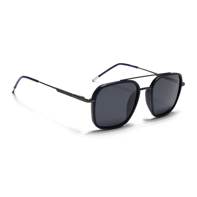 Eyejack Blue & Grey Wayfarer Polarized Sunglasses for Men & Women (2504PCL1490)