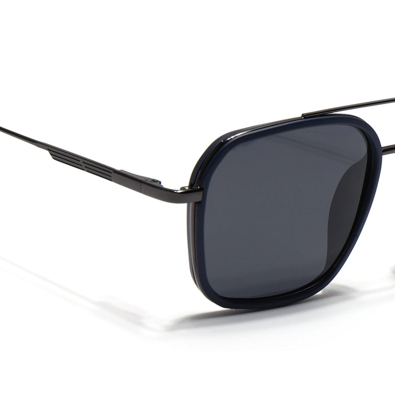 Eyejack Blue & Grey Wayfarer Polarized Sunglasses for Men & Women (2504PCL1490)