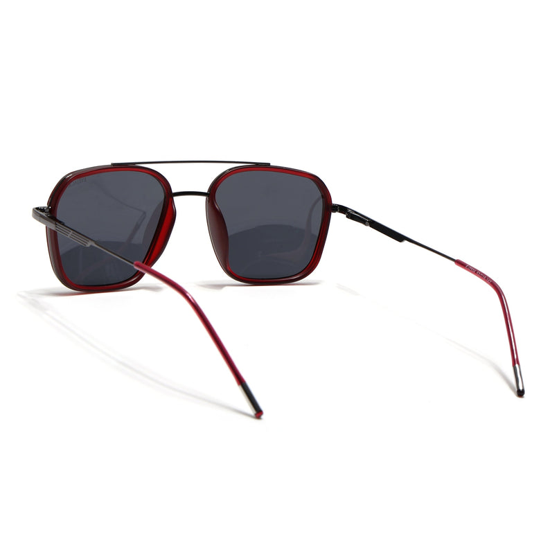 Eyejack Red & Grey Wayfarer Polarized Sunglasses for Men & Women (2504PCL1491)