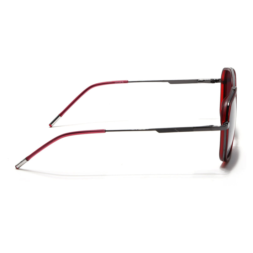 Eyejack Red & Grey Wayfarer Polarized Sunglasses for Men & Women (2504PCL1491)