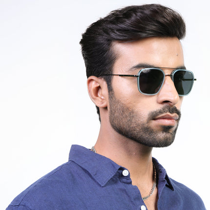 Eyejack Sky Blue & Grey Wayfarer Polarized Sunglasses for Men & Women (2504PCL1492)