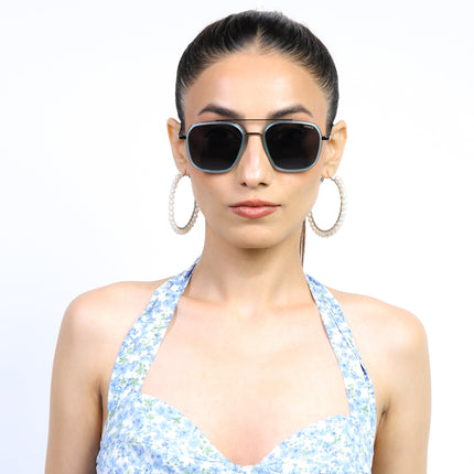 Eyejack Sky Blue & Grey Wayfarer Polarized Sunglasses for Men & Women (2504PCL1492)