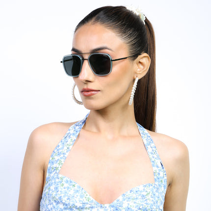 Eyejack Sky Blue & Grey Wayfarer Polarized Sunglasses for Men & Women (2504PCL1492)