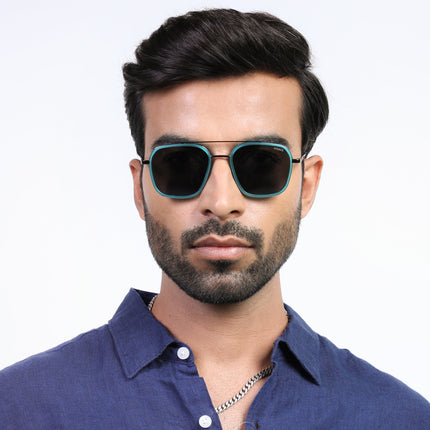 Eyejack Sea Green & Grey Wayfarer Polarized Sunglasses for Men & Women (2504PCL1493)