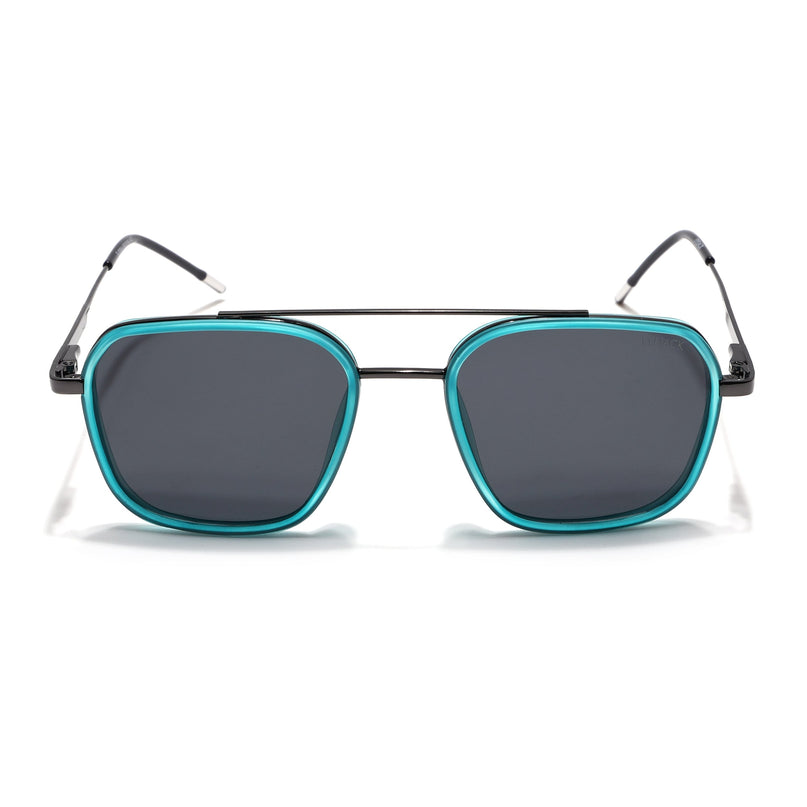 Eyejack Sea Green & Grey Wayfarer Polarized Sunglasses for Men & Women (2504PCL1493)