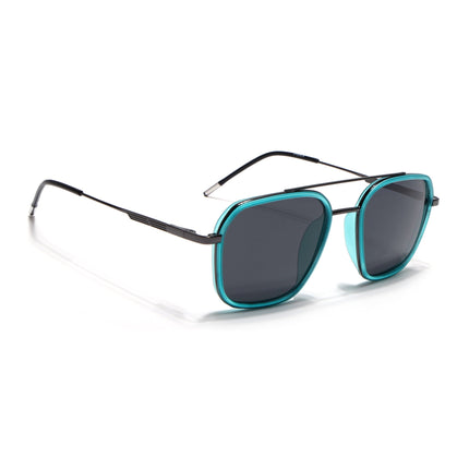 Eyejack Sea Green & Grey Wayfarer Polarized Sunglasses for Men & Women (2504PCL1493)