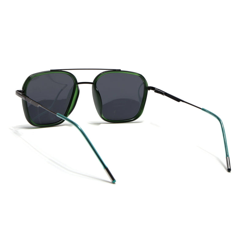 Eyejack Green & Grey Wayfarer Polarized Sunglasses for Men & Women (2504PCL1494)