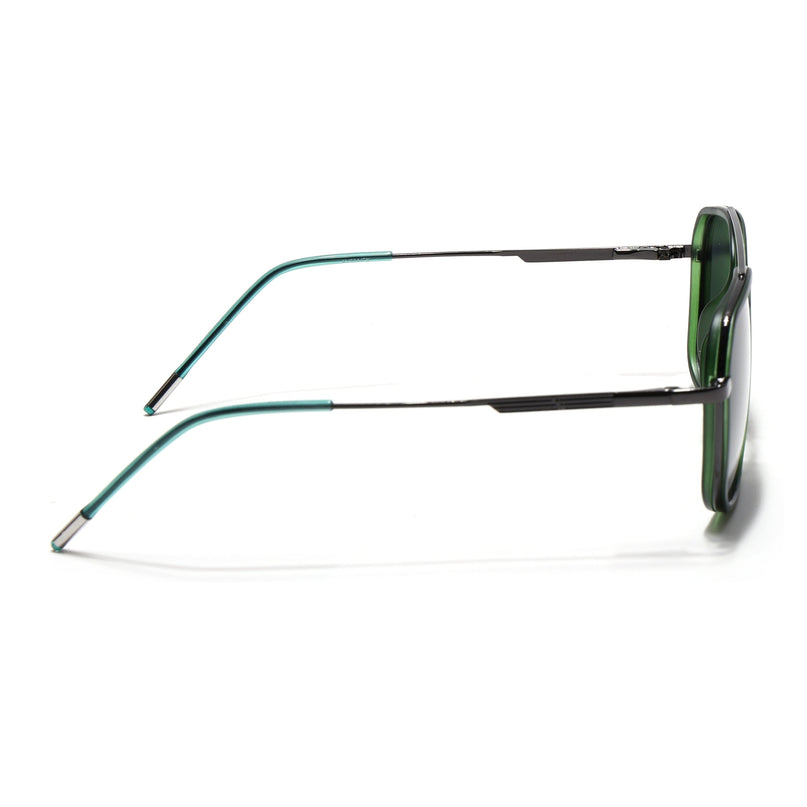 Eyejack Green & Grey Wayfarer Polarized Sunglasses for Men & Women (2504PCL1494)