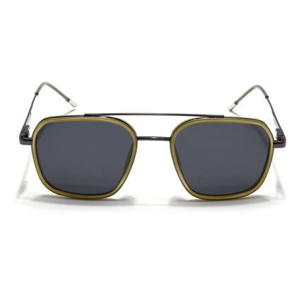 Eyejack Light Green & Grey Wayfarer Polarized Sunglasses for Men & Women (2504PCL1495)