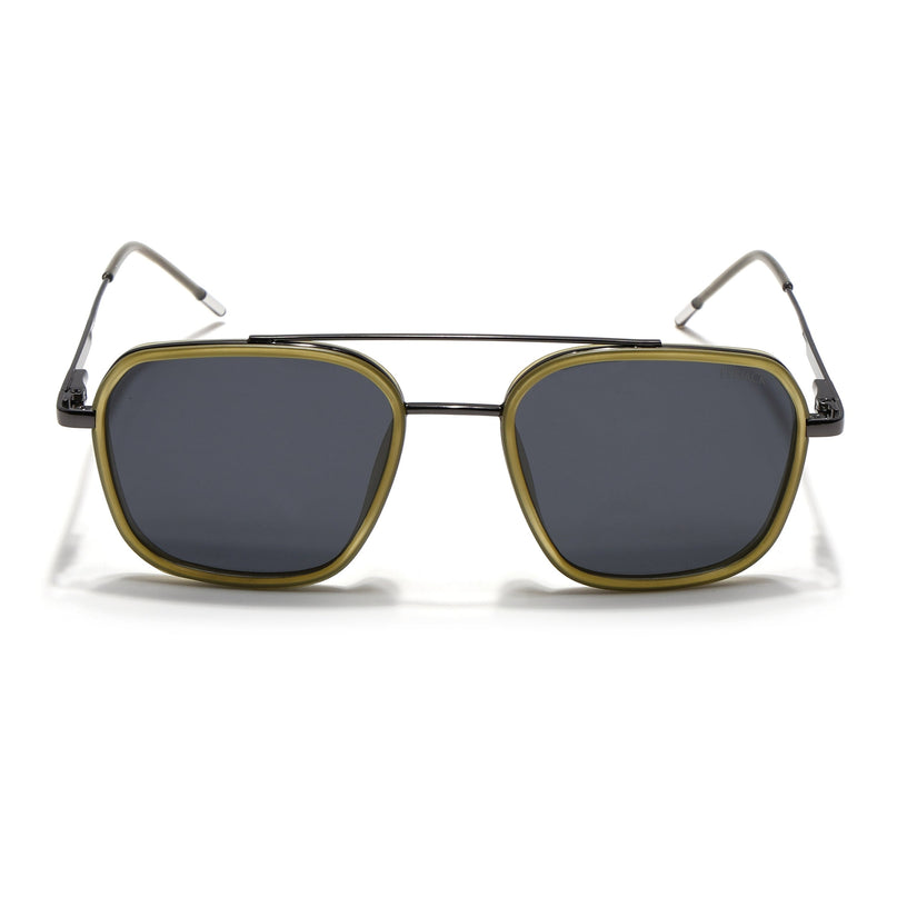 Eyejack Light Green & Grey Wayfarer Polarized Sunglasses for Men & Women (2504PCL1495)
