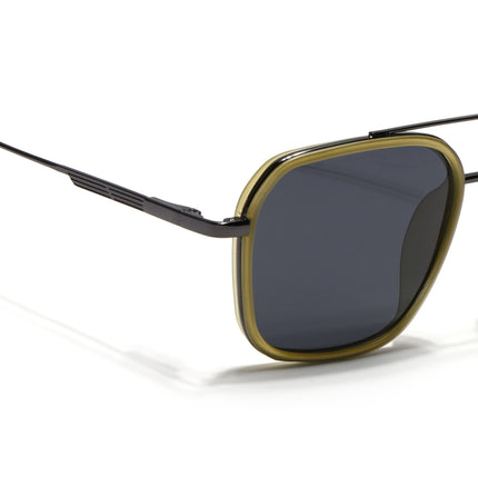 Eyejack Light Green & Grey Wayfarer Polarized Sunglasses for Men & Women (2504PCL1495)