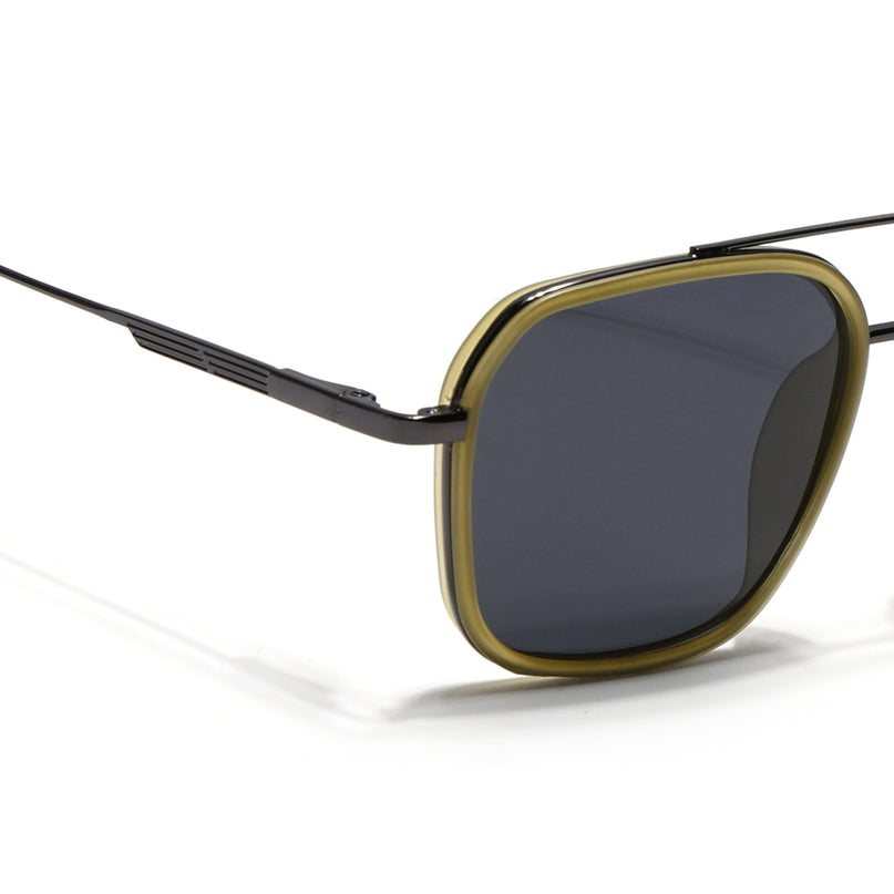 Eyejack Light Green & Grey Wayfarer Polarized Sunglasses for Men & Women (2504PCL1495)