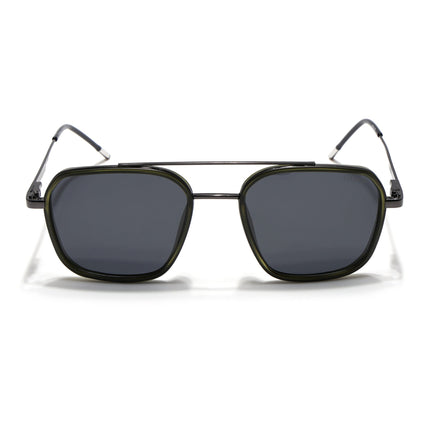 Eyejack Olive & Grey Wayfarer Polarized Sunglasses for Men & Women (2504PCL1496)
