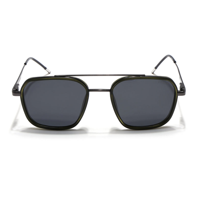 Eyejack Olive & Grey Wayfarer Polarized Sunglasses for Men & Women (2504PCL1496)
